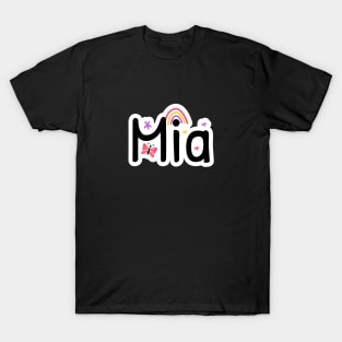 Mia name cute design T-Shirt